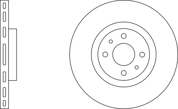 APEC SDK6195 - Гальмівний диск autocars.com.ua