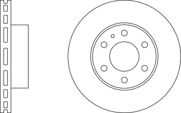 APEC SDK6258 - Гальмівний диск autocars.com.ua