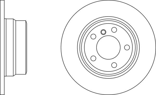 RHIAG 10547233 - Гальмівний диск autocars.com.ua