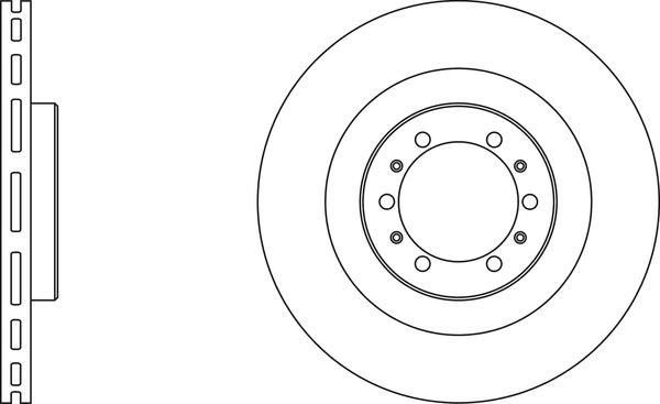 APEC SDK6342 - Гальмівний диск autocars.com.ua