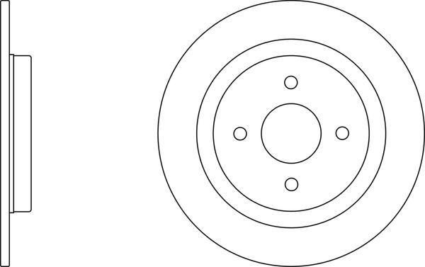 APEC SDK6449 - Гальмівний диск autocars.com.ua