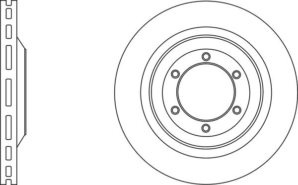 APEC SDK6588 - Гальмівний диск autocars.com.ua