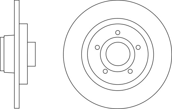 APEC SDK6610 - Гальмівний диск autocars.com.ua