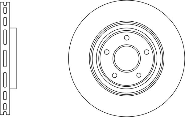 APEC SDK6849 - Гальмівний диск autocars.com.ua