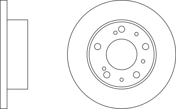 APEC SDK6877 - Гальмівний диск autocars.com.ua