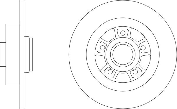 APEC SDK6951 - Гальмівний диск autocars.com.ua