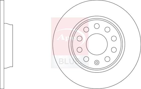 APEC SDK7136 - Гальмівний диск autocars.com.ua