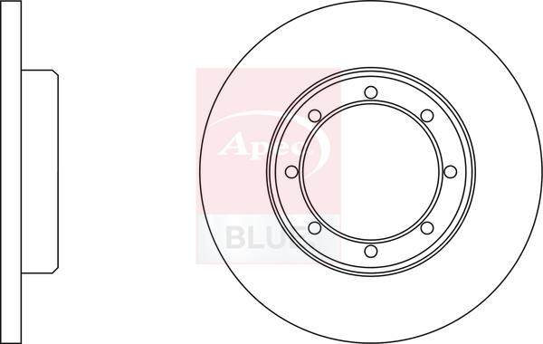 APEC SDK7315 - Гальмівний диск autocars.com.ua