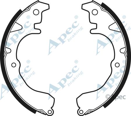 APEC SHU101 - Комплект гальм, барабанний механізм autocars.com.ua