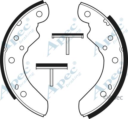 APEC SHU148 - Комплект гальм, барабанний механізм autocars.com.ua
