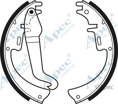 APEC SHU35 - Комплект гальм, барабанний механізм autocars.com.ua