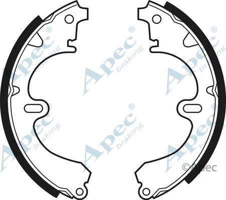 APEC SHU369 - Комплект гальм, барабанний механізм autocars.com.ua
