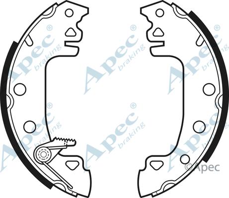 APEC SHU371 - Комплект гальм, барабанний механізм autocars.com.ua