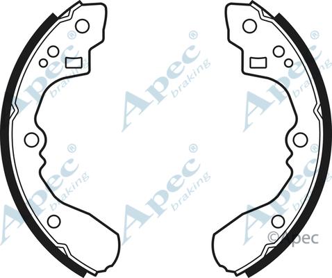 APEC SHU400 - Комплект гальм, барабанний механізм autocars.com.ua