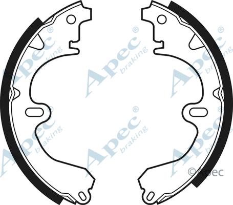 APEC SHU401 - Комплект гальм, барабанний механізм autocars.com.ua