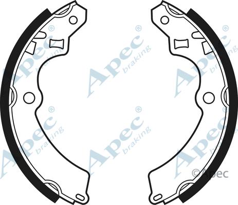 APEC SHU405 - Комплект гальм, барабанний механізм autocars.com.ua