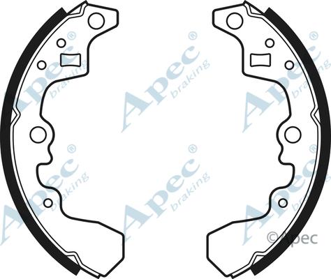 APEC SHU409 - Комплект гальм, барабанний механізм autocars.com.ua