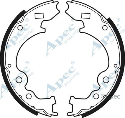 APEC SHU430 - Комплект гальм, барабанний механізм autocars.com.ua