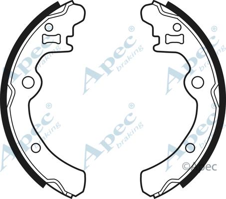 APEC SHU445 - Комплект гальм, барабанний механізм autocars.com.ua