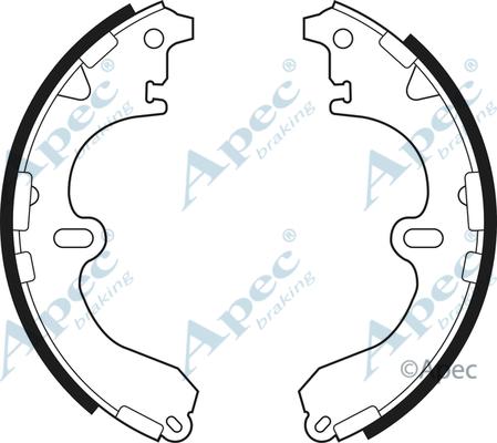 APEC SHU471 - Комплект гальм, барабанний механізм autocars.com.ua