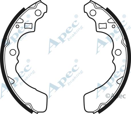 APEC SHU472 - Комплект гальм, барабанний механізм autocars.com.ua
