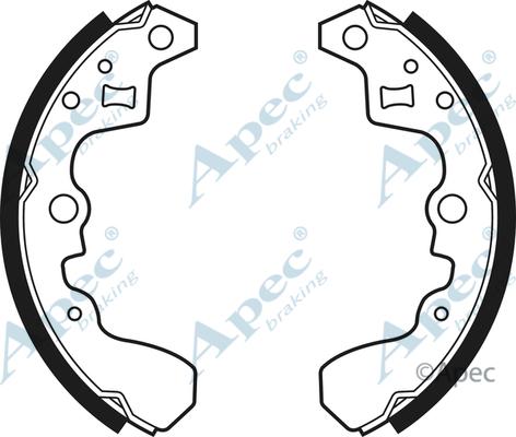 APEC SHU477 - Комплект гальм, барабанний механізм autocars.com.ua