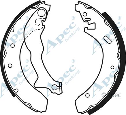 APEC SHU510 - Комплект гальм, барабанний механізм autocars.com.ua