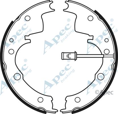 APEC SHU511 - Комплект гальм, барабанний механізм autocars.com.ua
