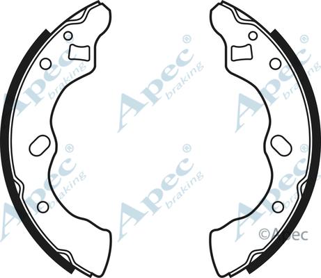APEC SHU513 - Комплект гальм, барабанний механізм autocars.com.ua