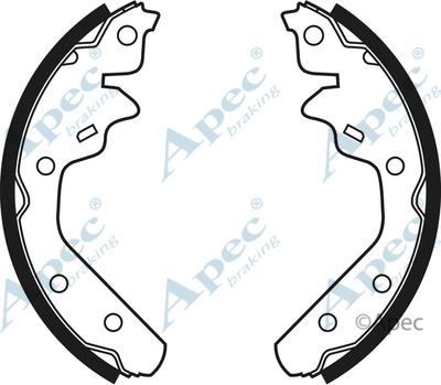 APEC SHU553 - Комплект гальм, барабанний механізм autocars.com.ua