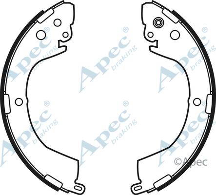 APEC SHU575 - Комплект гальм, барабанний механізм autocars.com.ua