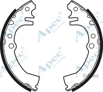 APEC SHU600 - Комплект гальм, барабанний механізм autocars.com.ua