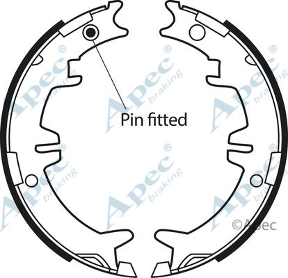 APEC SHU612 - Комплект гальм, ручник, парковка autocars.com.ua