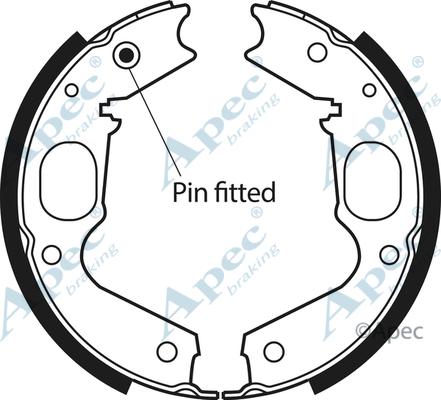 APEC SHU616 - Комплект гальм, ручник, парковка autocars.com.ua