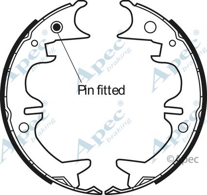 APEC SHU619 - Комплект гальм, ручник, парковка autocars.com.ua