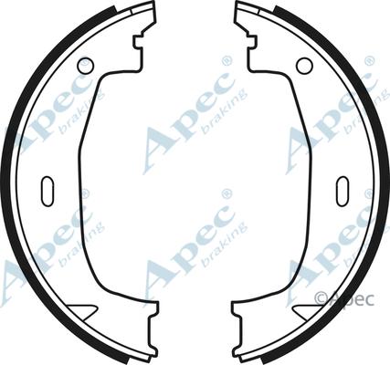APEC SHU622 - Комплект гальм, ручник, парковка autocars.com.ua