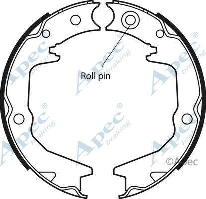APEC SHU651 - Комплект гальм, ручник, парковка autocars.com.ua