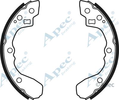 APEC SHU668 - Комплект гальм, барабанний механізм autocars.com.ua