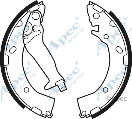 APEC SHU679 - Комплект гальм, барабанний механізм autocars.com.ua