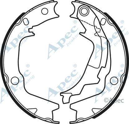APEC SHU764 - Комплект гальм, ручник, парковка autocars.com.ua