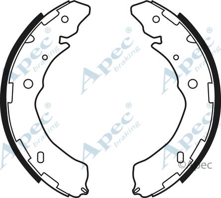 APEC SHU772 - Комплект гальм, барабанний механізм autocars.com.ua