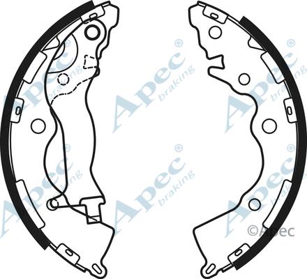 APEC SHU781 - Комплект гальм, барабанний механізм autocars.com.ua