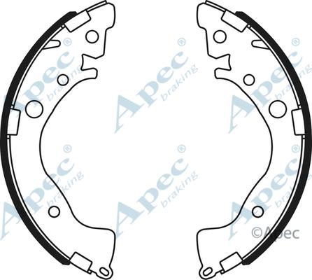 APEC SHU794 - Комплект гальм, барабанний механізм autocars.com.ua