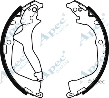 APEC SHU806 - Комплект гальм, барабанний механізм autocars.com.ua