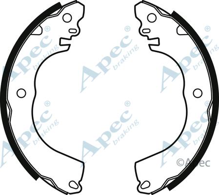 APEC SHU819 - Комплект гальм, барабанний механізм autocars.com.ua