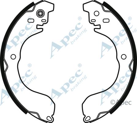 APEC SHU821 - Комплект гальм, барабанний механізм autocars.com.ua