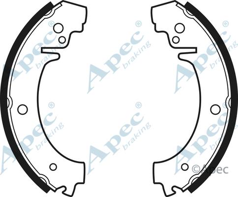 APEC SHU95 - Комплект гальм, барабанний механізм autocars.com.ua