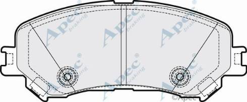 APEC PAD2144 - Гальмівні колодки, дискові гальма autocars.com.ua