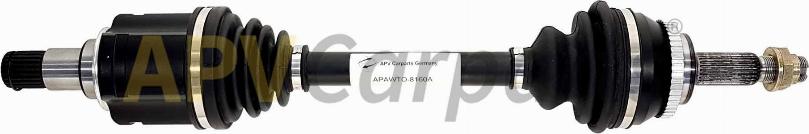 APVCarparts APAWTO-8160A - Приводний вал autocars.com.ua