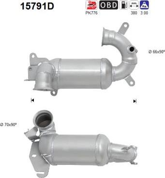 AS 15791D - Каталізатор autocars.com.ua